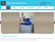 Tablet Screenshot of machine-maker.com